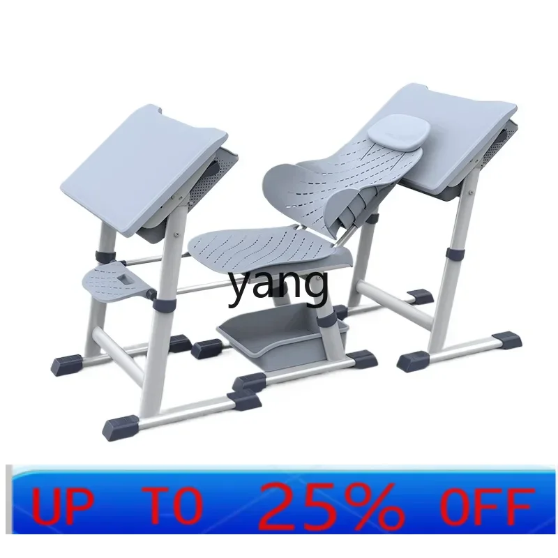 LMMreclining folding lift lunch break desks and chairs multi-functional study table hand crank