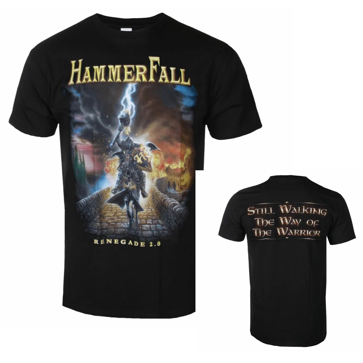 Pop Hammerfall Graphic Cotton T-shirt Unisex Summer Short Sleeve Fashion Brand Tee Luxury Casual Vintage Tees