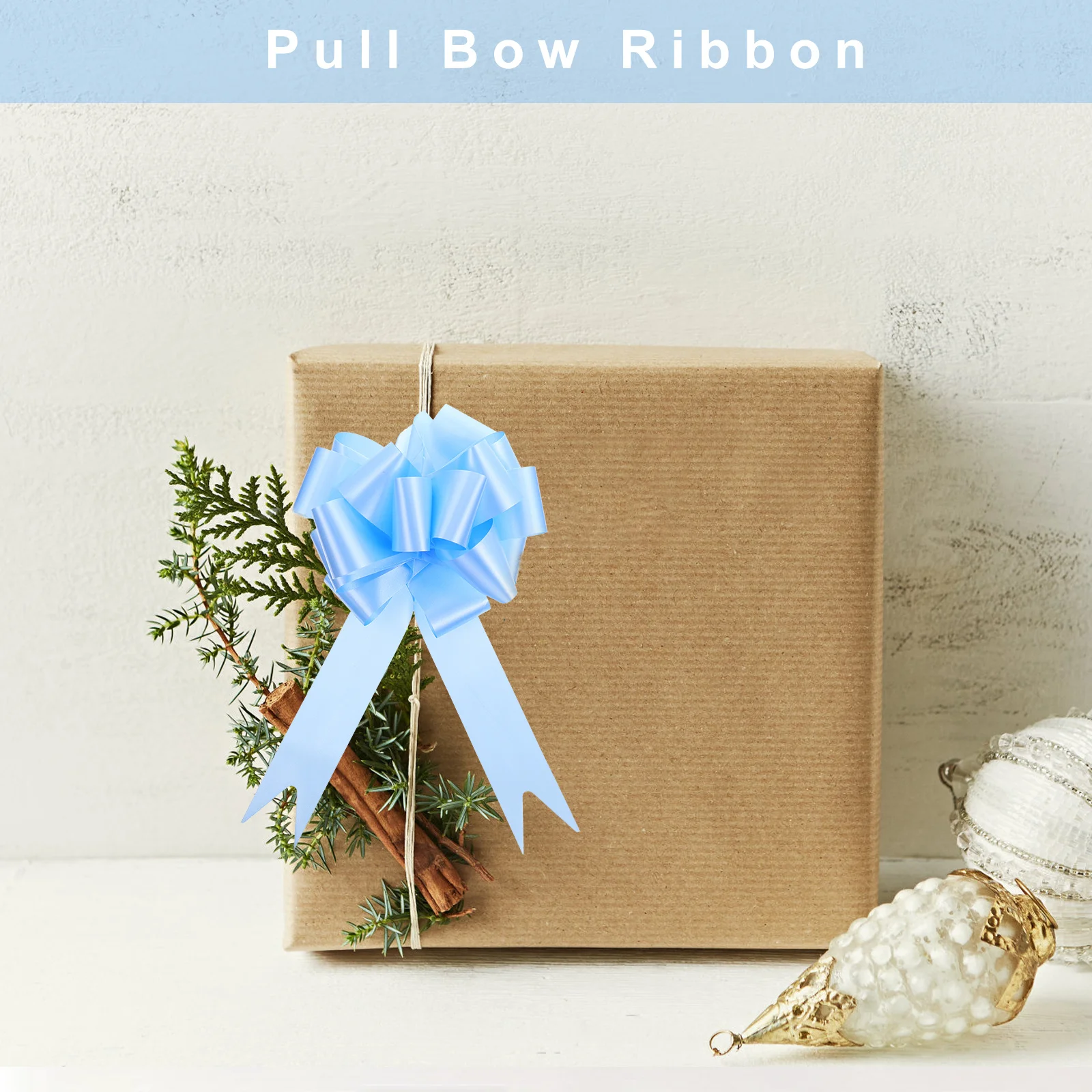 

30Pcs Gift Pull Bow Ribbon Flower Pull Bowknots Gift Wrap Decoration Wedding Party Supplies Bowknots Flowers Decor