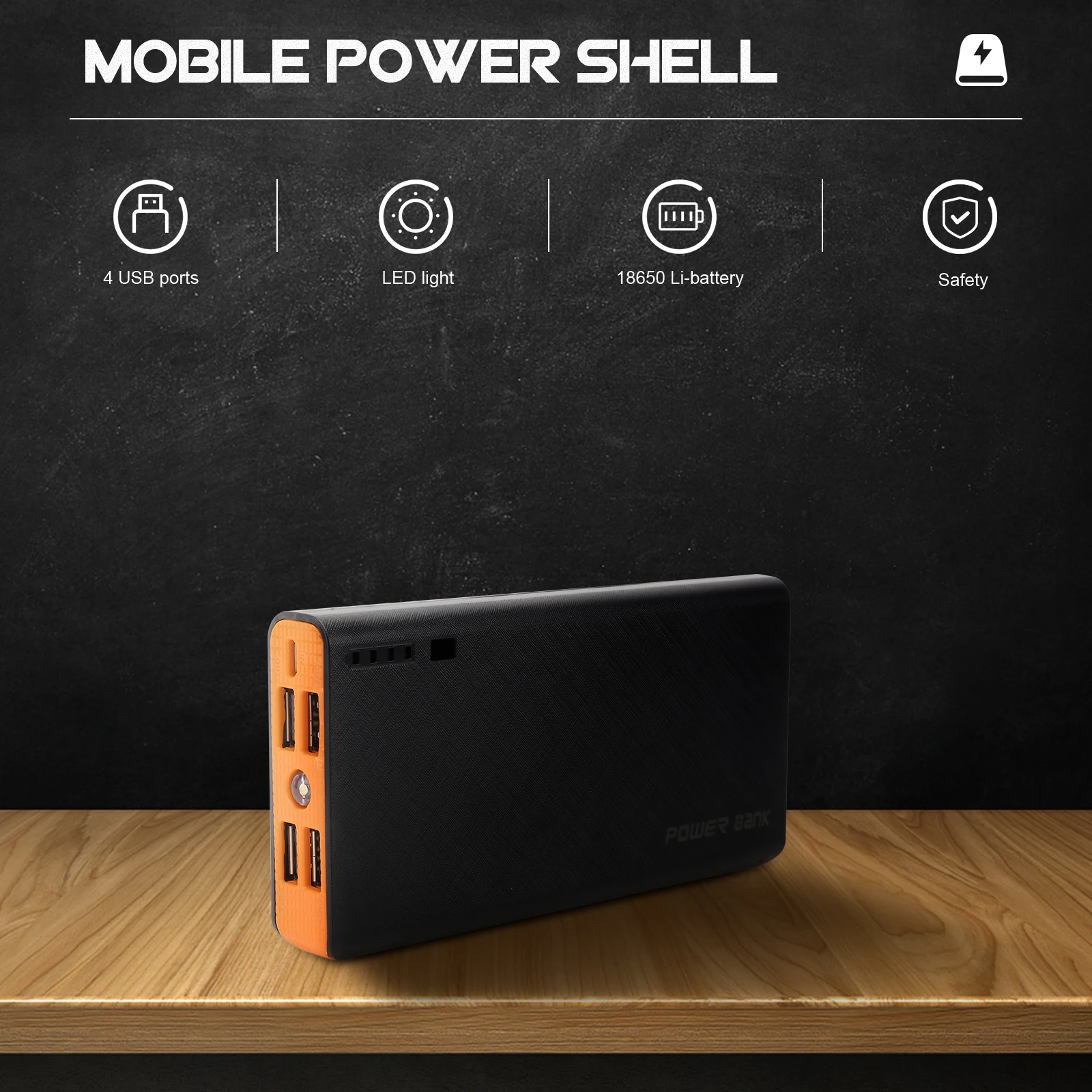 

Mobile Power Housing Case Supply Practical Cover with PCB Board