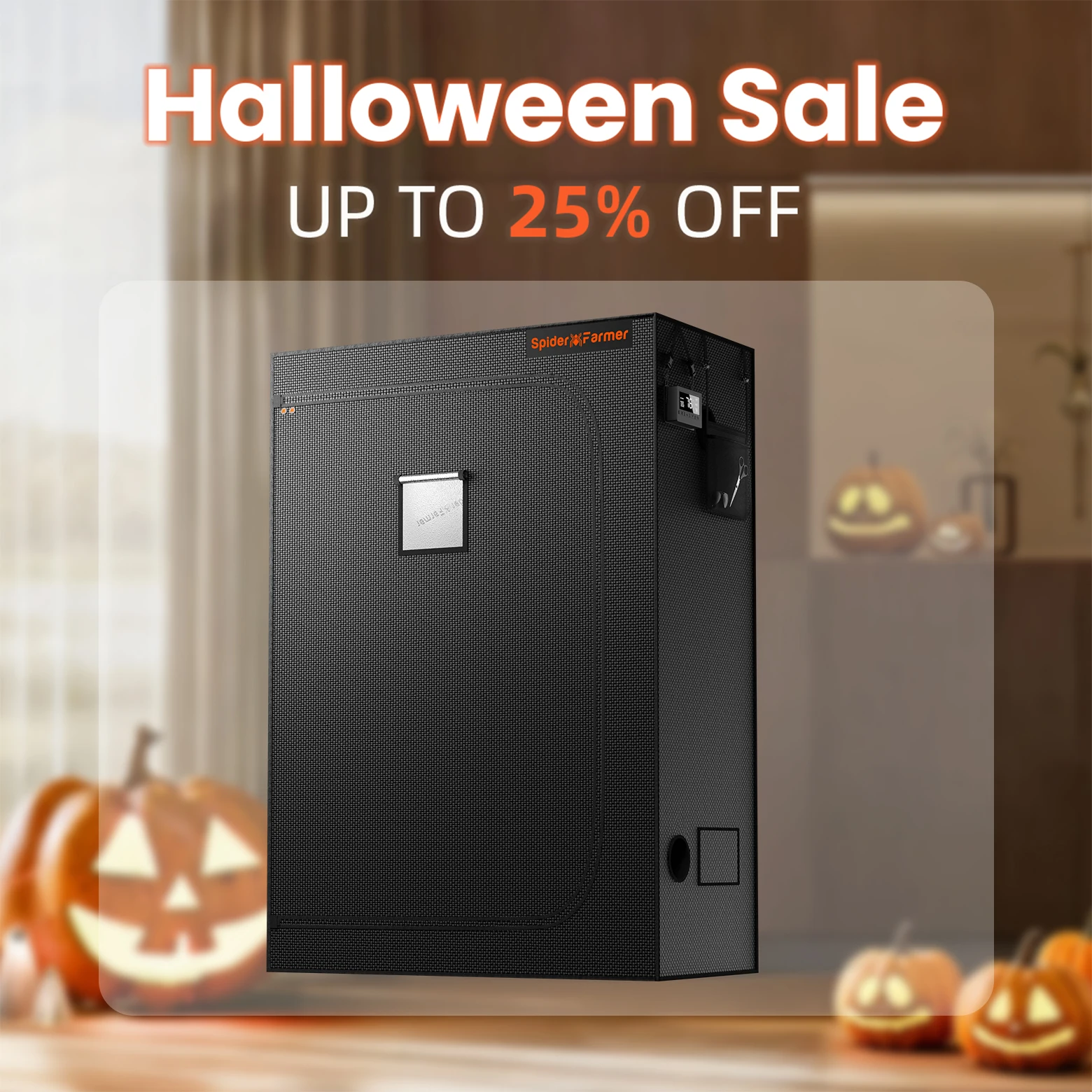 

Spider Farmer 140cm x 70cm x 200cm Indoor Grow Tent 1680D Hydroponic Plant Room for Optimal Plant Growth & Clima