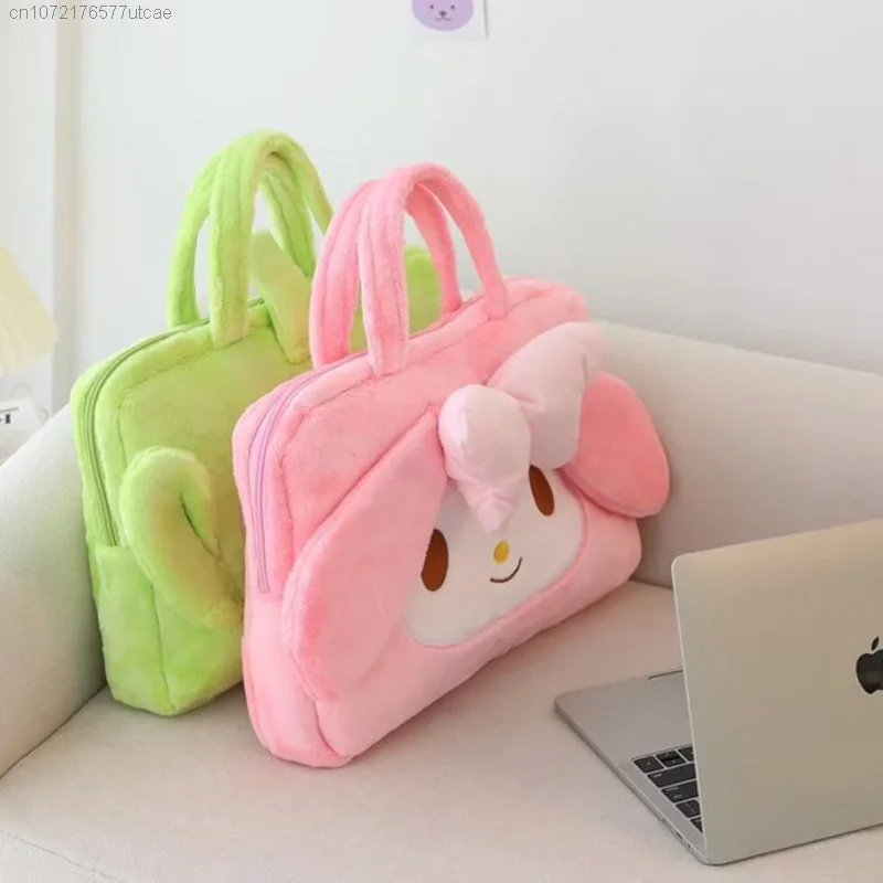 Sanrio Kuromi Melody Cinnamoroll Cute Cartoon Cotton Laptop Bag Tablet Bag iPad Shockproof Liner Multi-function Storage Bag