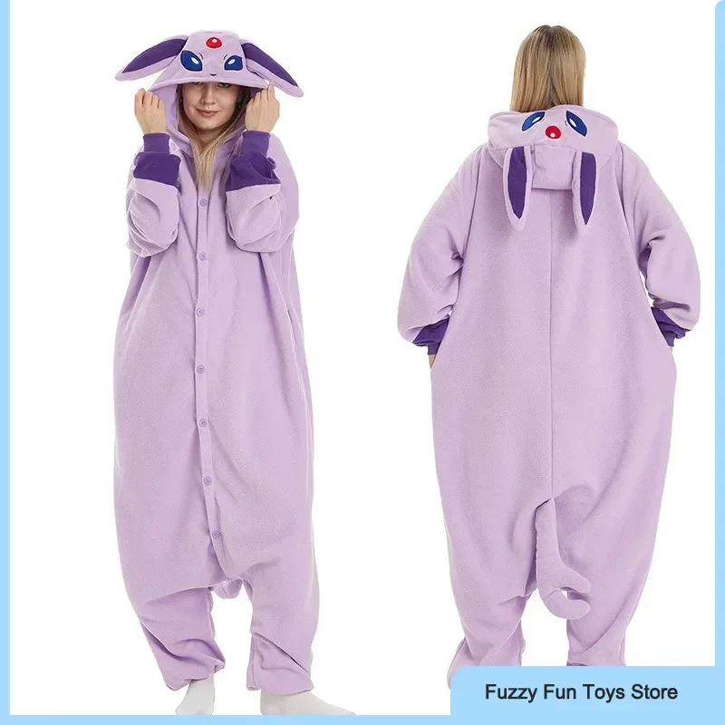 

Autumn Winter Women'S Sleepwear Cute Hooded Casual Home Clothes Cartoon Jumpsuit Pajamas Comfortable Cosplay Clothing Night-Robe