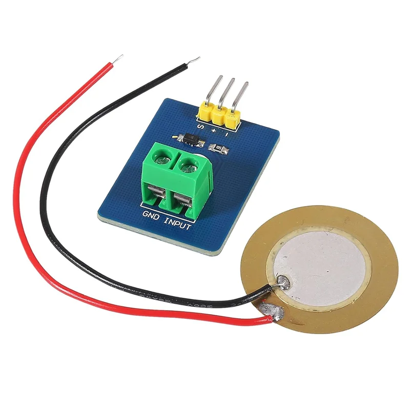 ABZW 10Pcs Sensor Piezoelétrico Módulo Sensor Analógico Piezoeletricidade Fordiy KIT