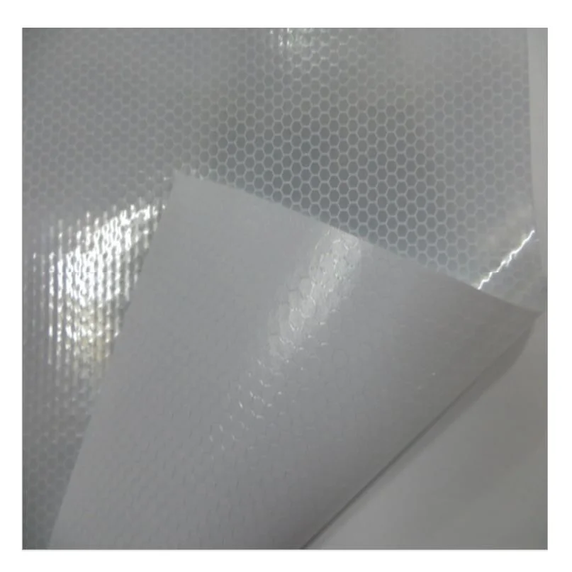 PVC Microprism Engineering Reflective Sheeting Self-adhesive Road Traffic Sign Material