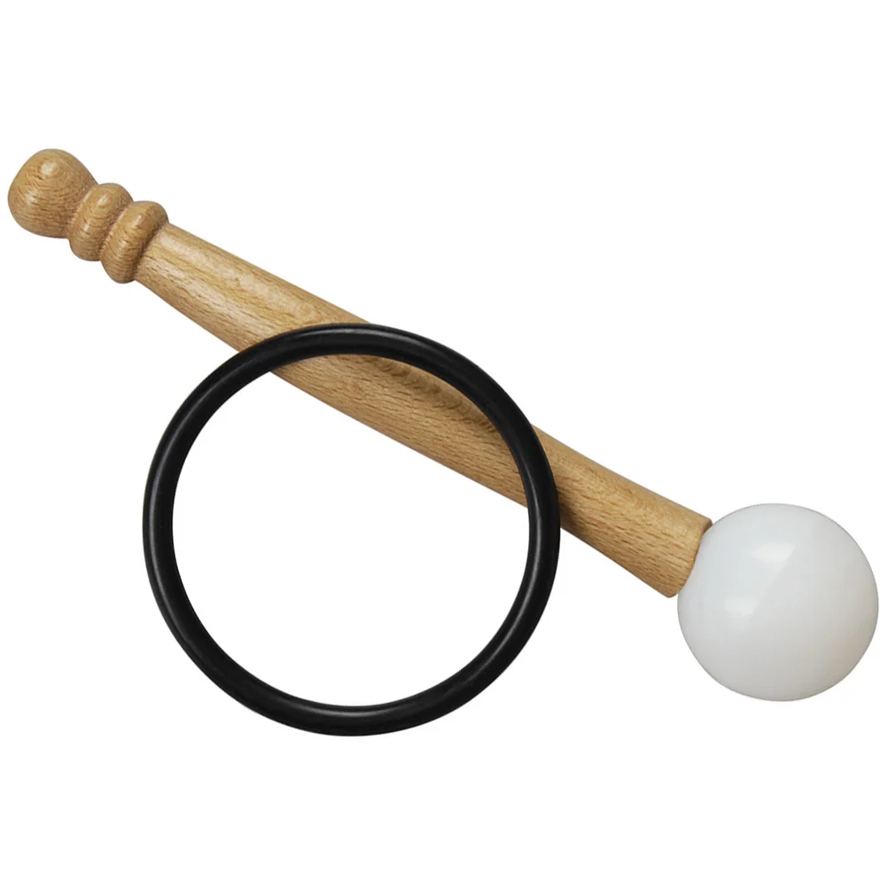 

1Set Singing Bowl Mallet Rubber Ring Tibetan Sound Bowl Accessory for Meditation Relaxation Portable Clear Beautiful Knocking