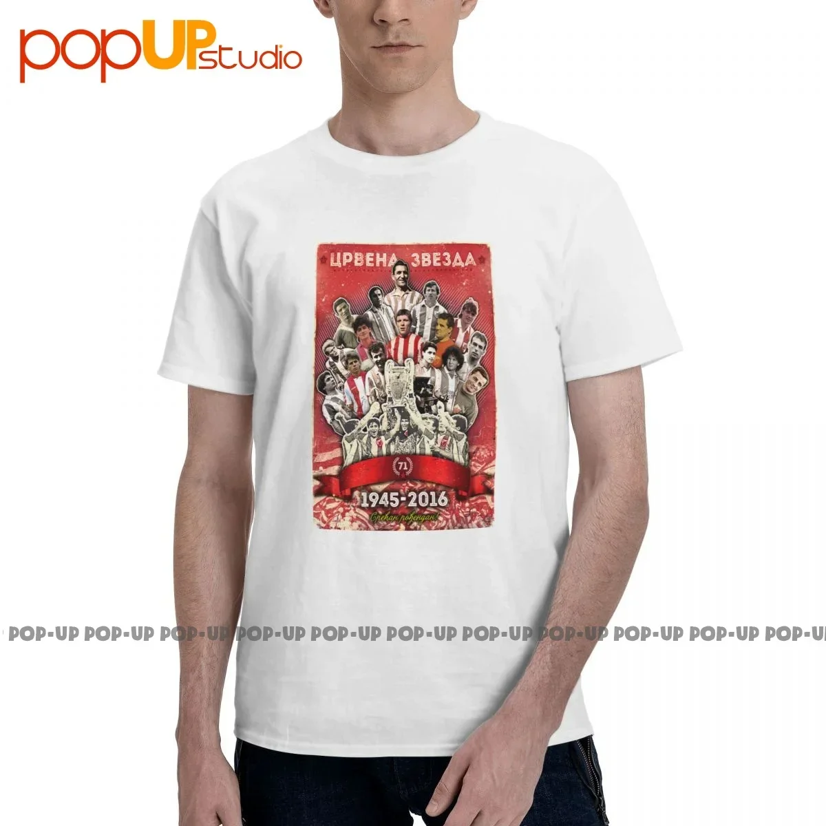 Top Meme Fan Stella Rossa Belgrado Serbia Crvena Zvezda 1 T-shirt Tee Hip Hop Shirt Hot Deals