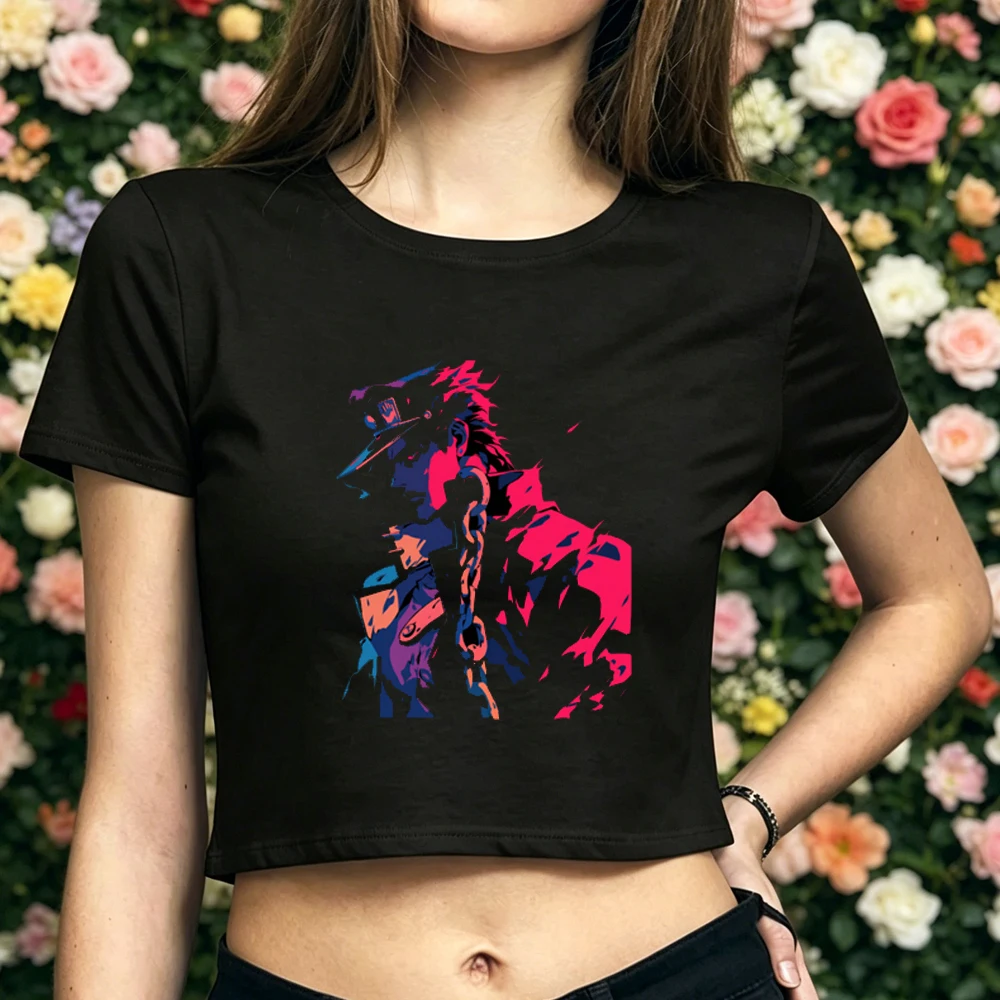 Jojo cropped top shoujo summer dollette cutecore emo kawaii t shirt japanese goth dollette