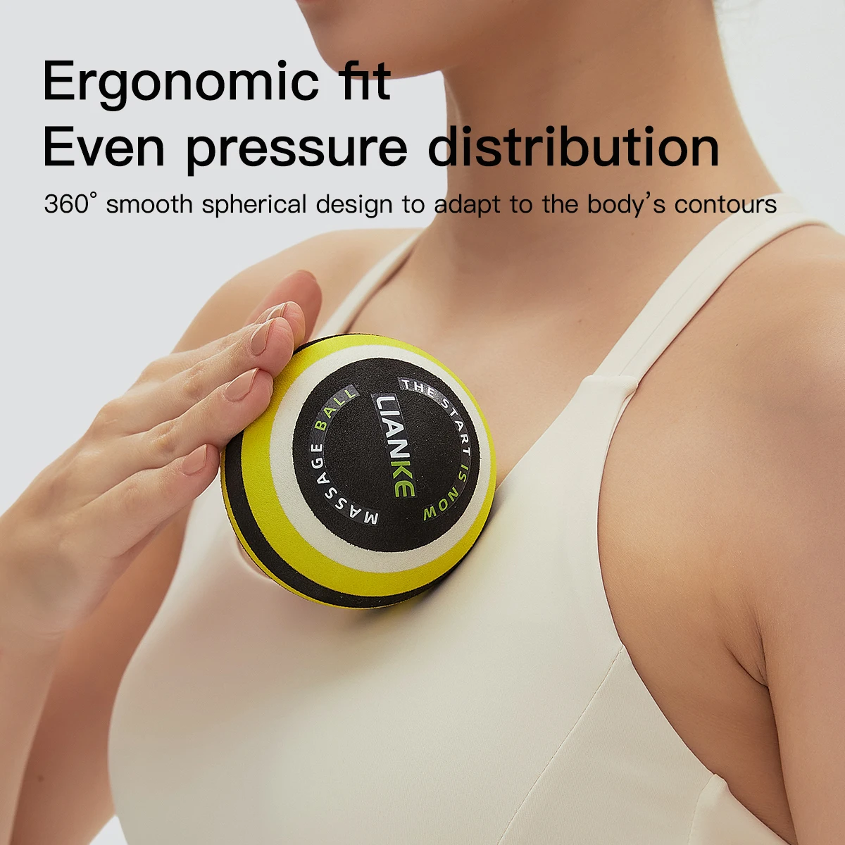 EVA Striped Myofascial Ball Set—available in multiple sizes to relieve muscle soreness throughout the body.
