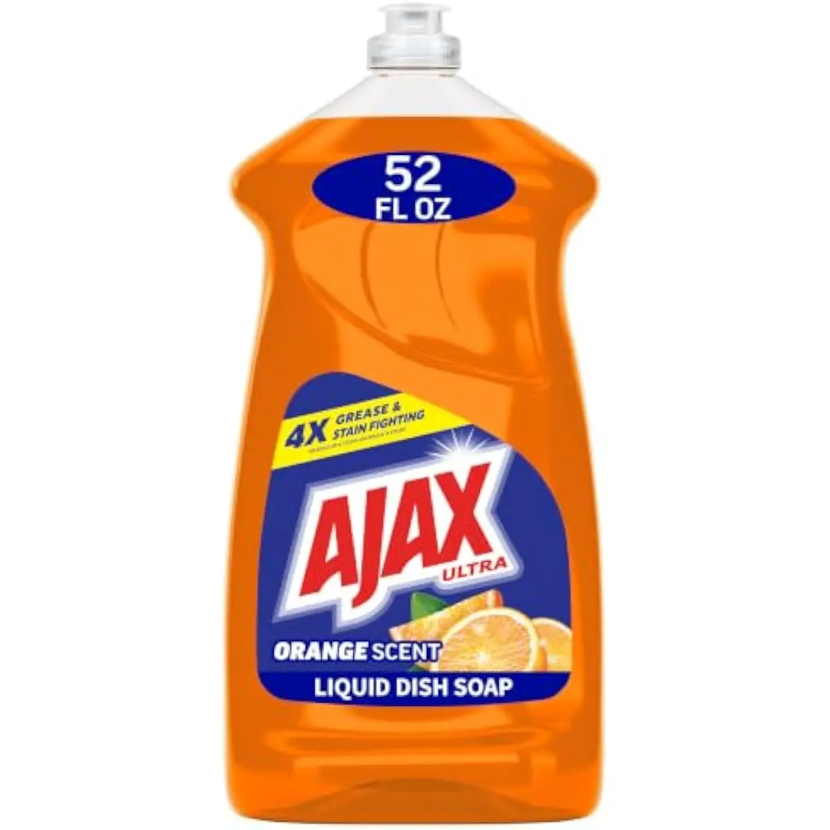 Ultra Liquid Dish Soap, Triple Action, Orange Scent, 52 fl oz