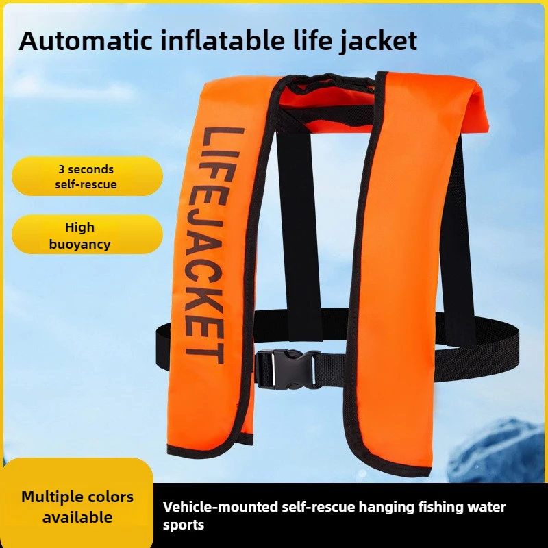 

Automatic inflatable life jacket, professional swimming and fishing vest, water sports surfing kayaking skiing rescue safety lif