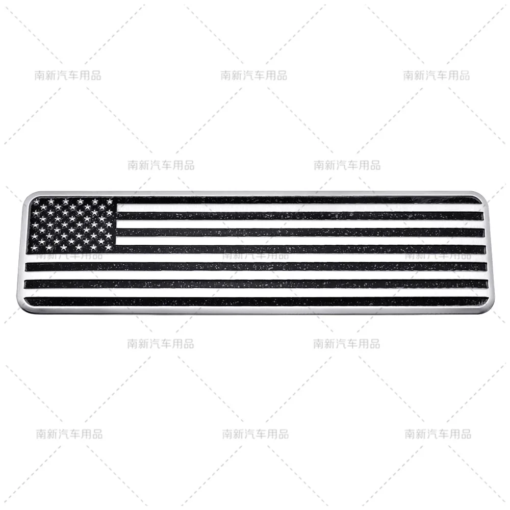 3D Metal American USA Flag Emblem Badge Car Side Fender Sticker Rear Trunk Decal Auto Body Styling Modification Accessories