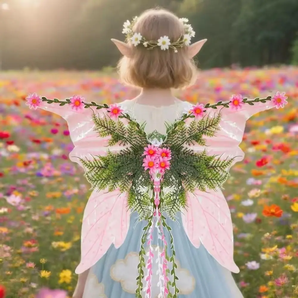 

Simple Flower Butterfly Wing Cosplay Props Sparkle Cosplay Wing Dress-up Large Cosplay Costumes Stage Catwalk Accessory