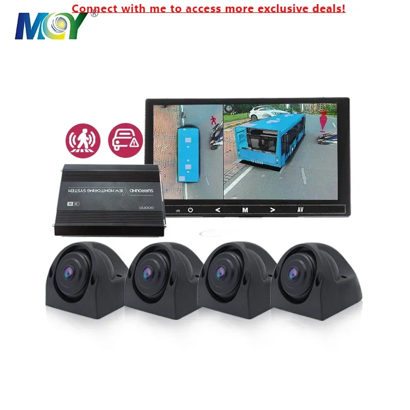 

MCY AI BSD Alarm Full Hd 3D Surround Bird View Truck Bus 360 Camera With BSD