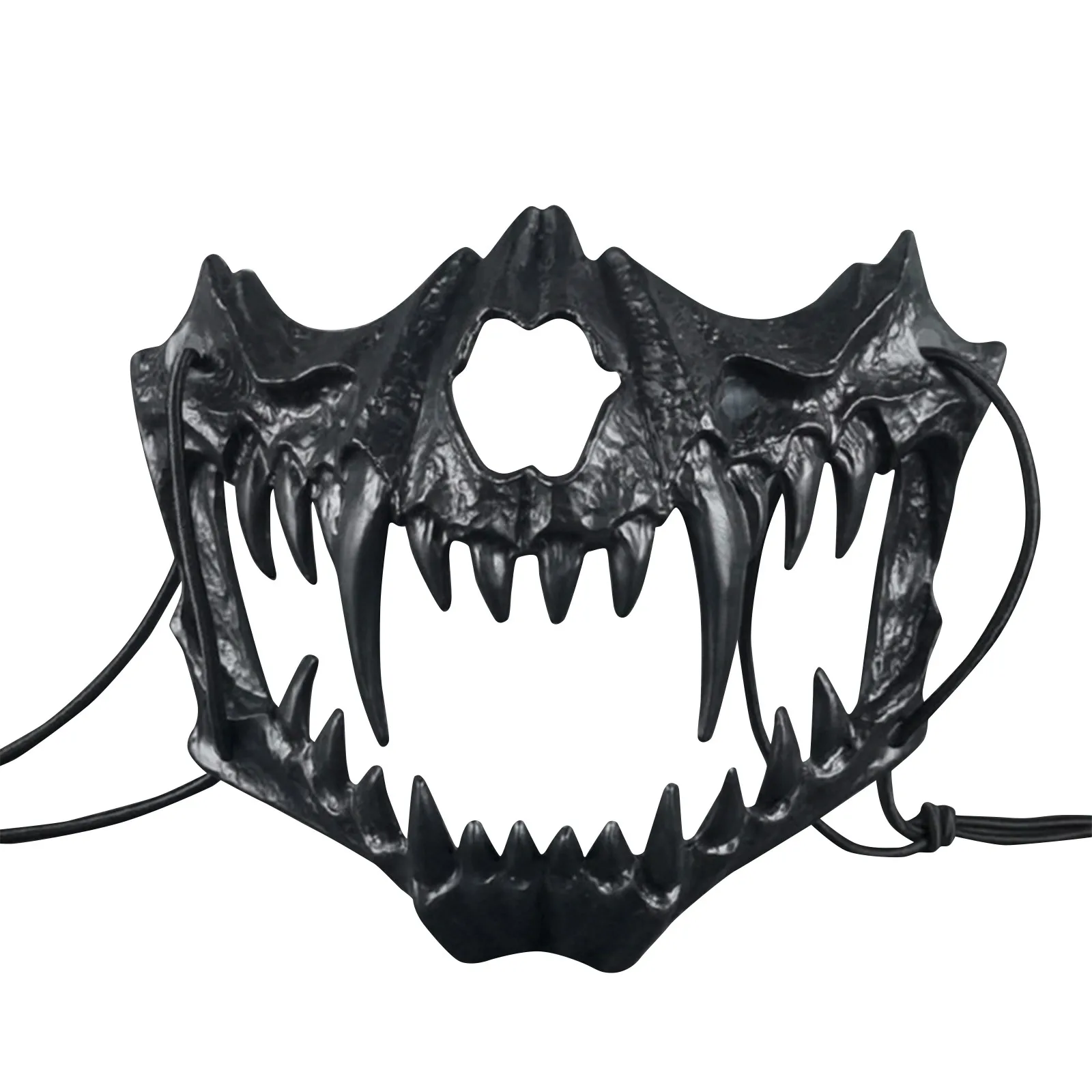 Anime japonês dragão deus esqueleto meia máscara facial cosplay animal esqueleto máscaras unisex halloween carnaval festa adereços assessor