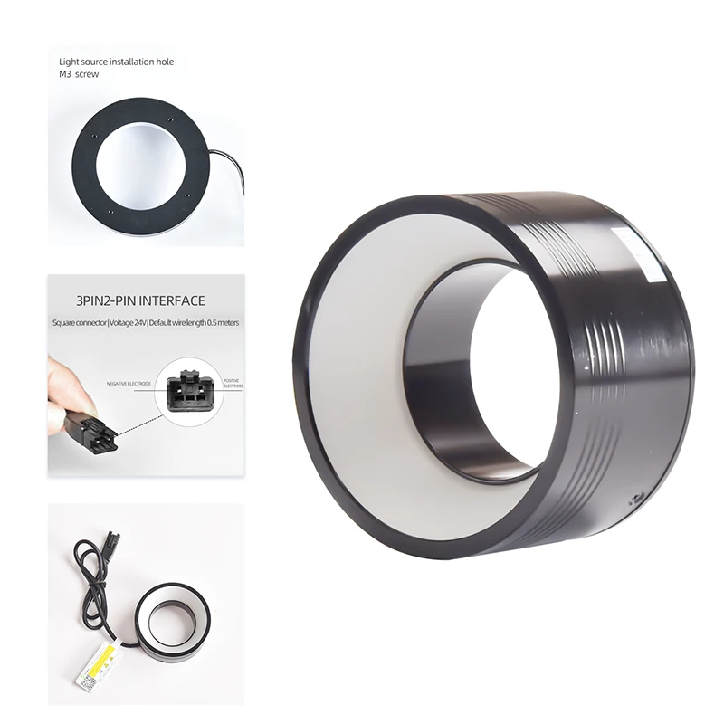 High Uniformity High Brightness Circular Shadowless LED Light Source - Stable Machine Vision Lighting for Product Detection - Image 5