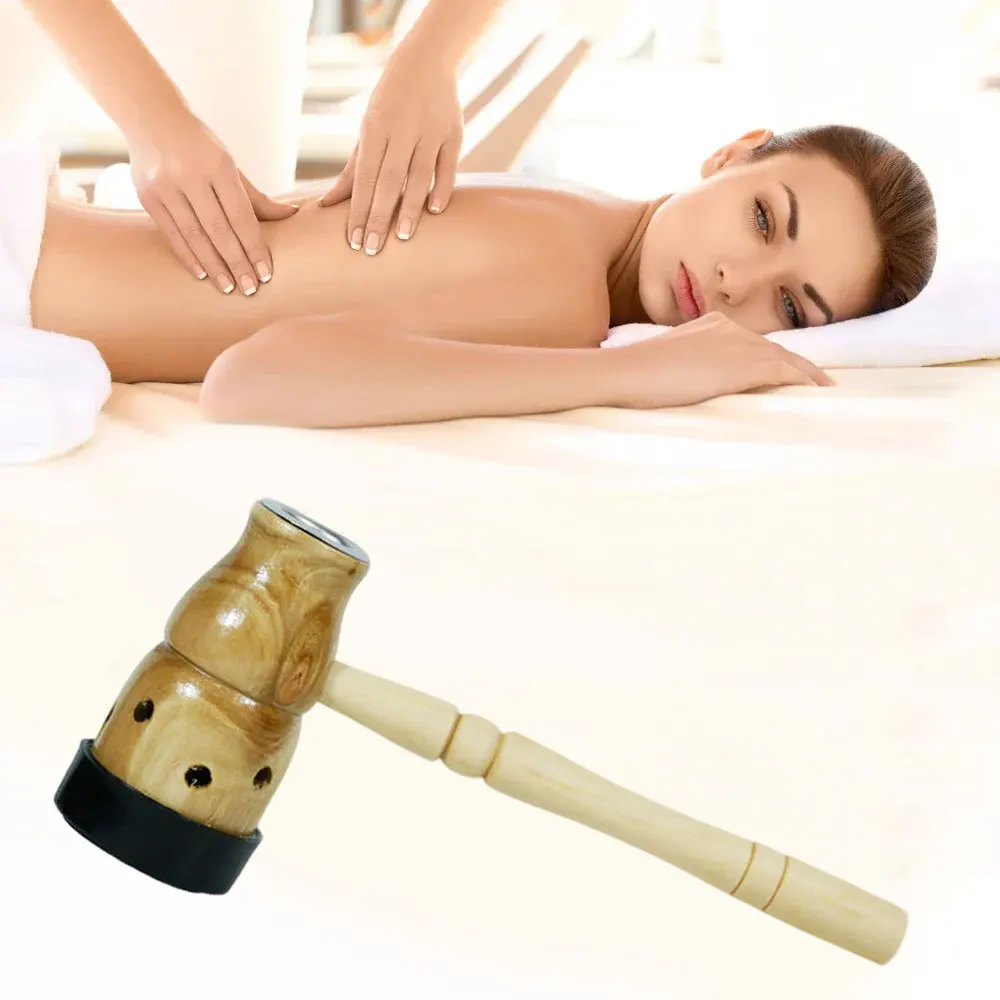 1PC Gourd Moxibustion Box Wooden Moxa Stick Burner Holder Roll Set Wormwood Artemisia Acupuncture Burner Tool Moxa Strips