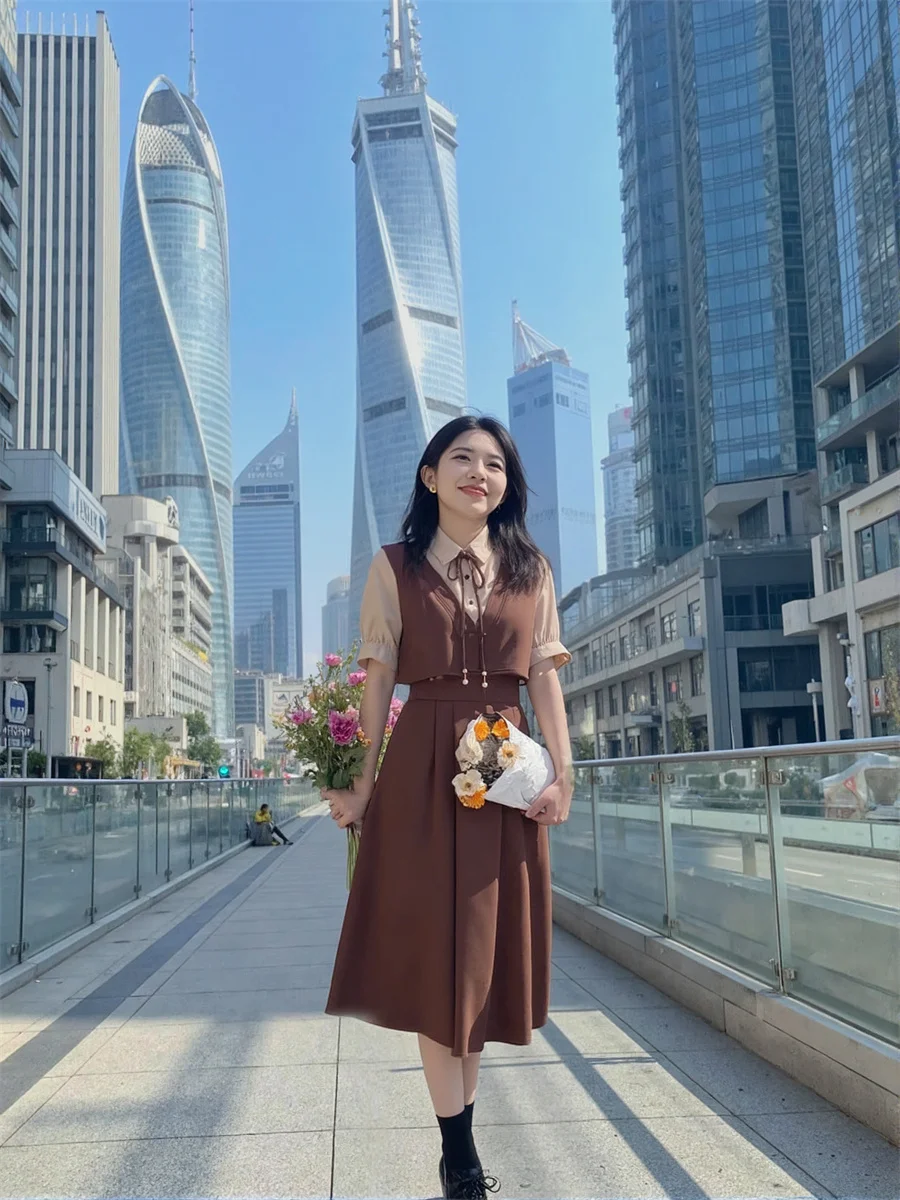 Women'S Long Dresses For Woman Casual Short Sleeve Summer Pleated Hand-Pleated Ruffled Shirring Smocking Tier Tiered Stacked