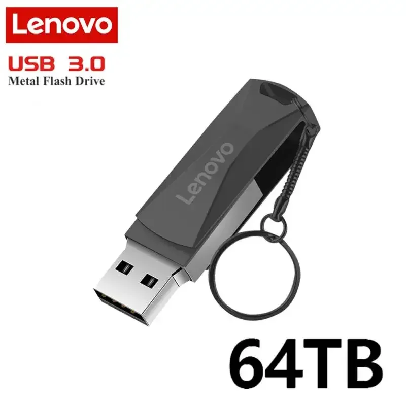 Lenovo USB 3.0 Flash Drive 2TB Metal High-Speed Pen Drive 64TB Waterproof OTG Usb PenDrive 128GB For Computer Storage Devices