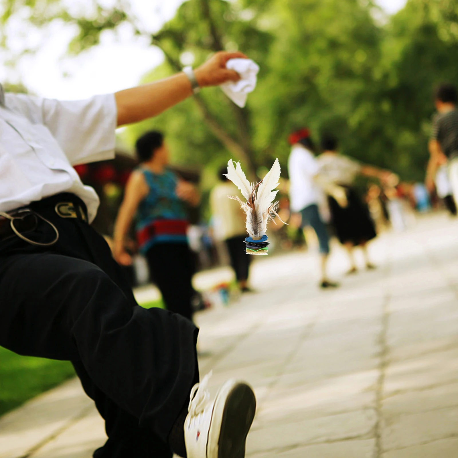 10pcs Fitness Shuttlecock Badminton Durable Premium Kicking Game Toy Kick Jianzi Exercise Match