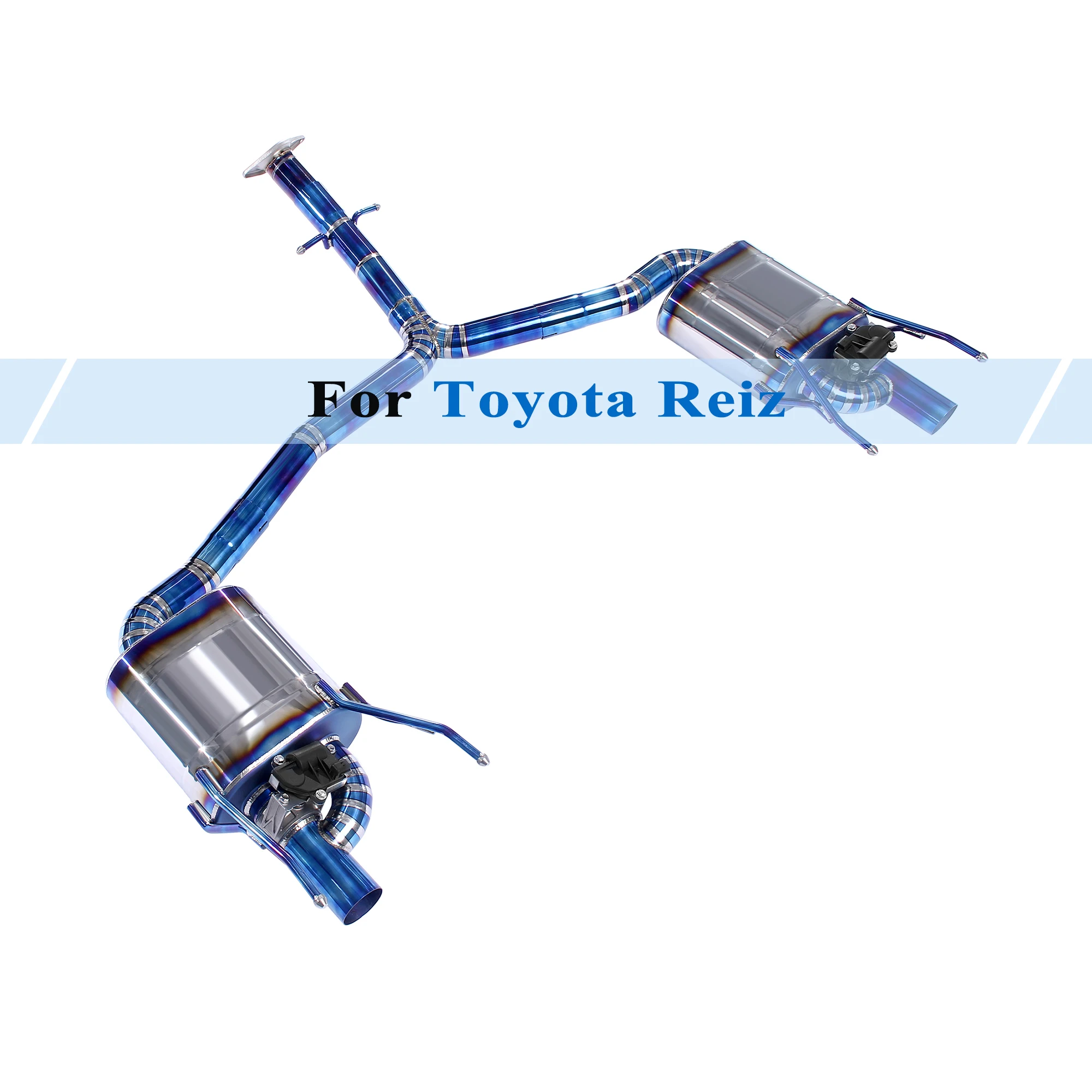 

Cat-Back Exhaust System for 2005-2015 Toyota Reiz 2.5L 3.0L Titanium Pipe Dual Valved Muffler Electronic Valve Remote Control