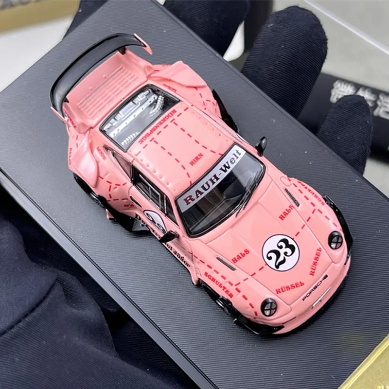 StarModel schaal 1/64 Porsche RWB 930GT legering speelgoed motorvoertuig gegoten metalen model geschenken