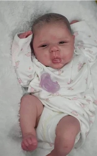 NPK-piezas de bricolaje sin terminar de 19 pulgadas, Bebe realista muy realista, Kits Estella ya pintados con muchos detalles, muñeca artística de venas