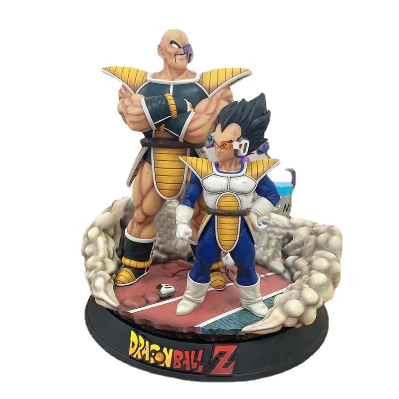 Figuras de acción de Dragon Ball, Vegeta, Nappa, Saiyan, estatua de PVC de 35cm, modelo de colección, juguetes, decoración de escritorio, regalos