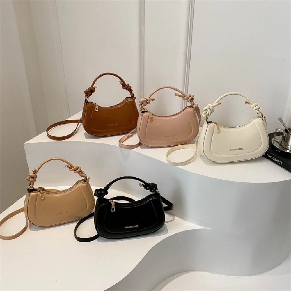 

Elegant Zipper Pu Leather Shoulder Bag Handheld Korean Style Crossbody Bag Phone Bag Small Square Bag Women Handbag Ladies/Girls