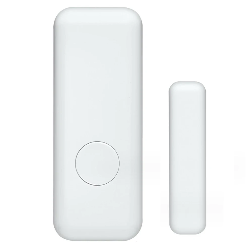 White Wireless Door Sensor Comprehensive Home Monitoring System 433MHz Magnetic Sensor Low Voltage Alarm Feature