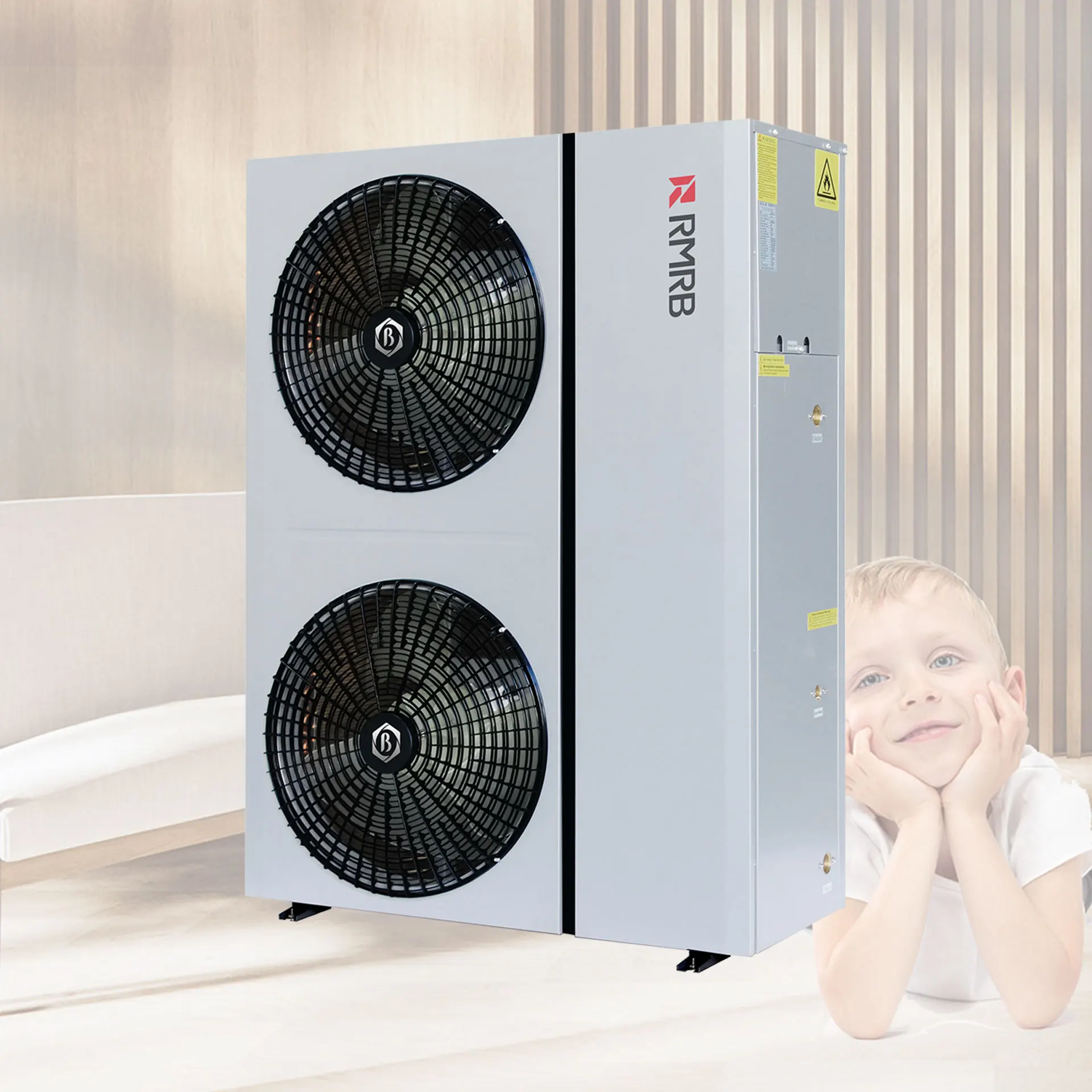 20KW R32 DC inverter Heat Pump water heaters Air to Water Water pump monoblock Inverter Air Source R410A