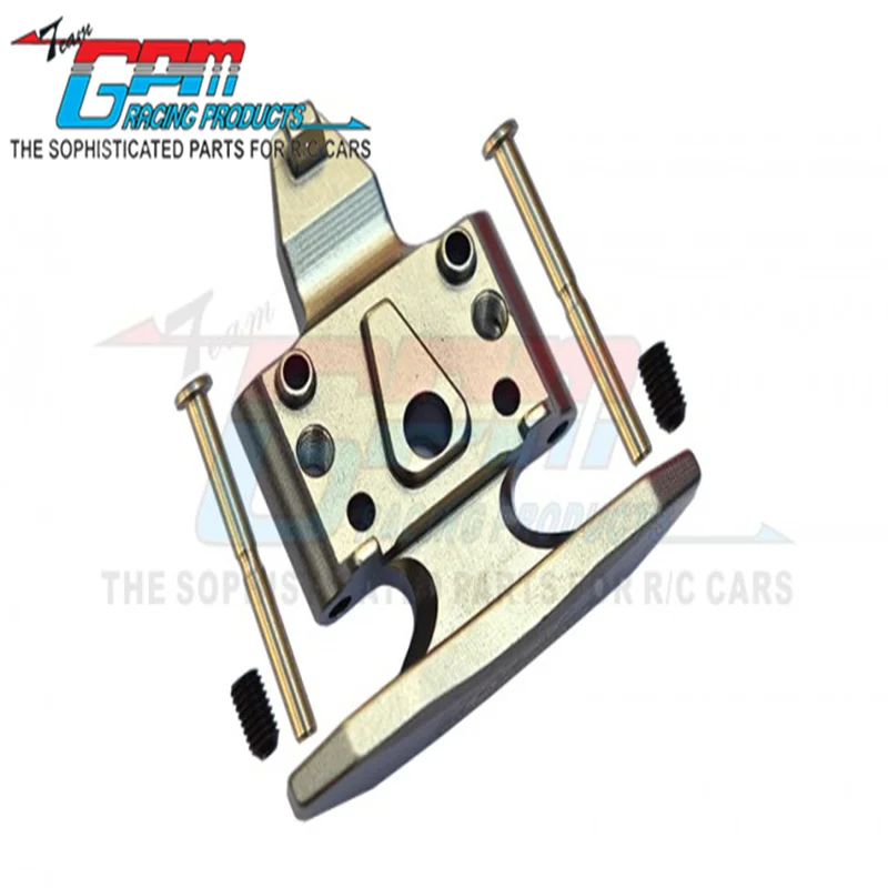 GPM PARACCO Anteriore IN ALLUMINIO CON D-RINGS + PIASTRA DI SKID Anteriore IN ALLUMINIO -5PC Per LOSI 1/18 Mini-T 2.0 2WD Stadium Truck RTR Aggiornamento