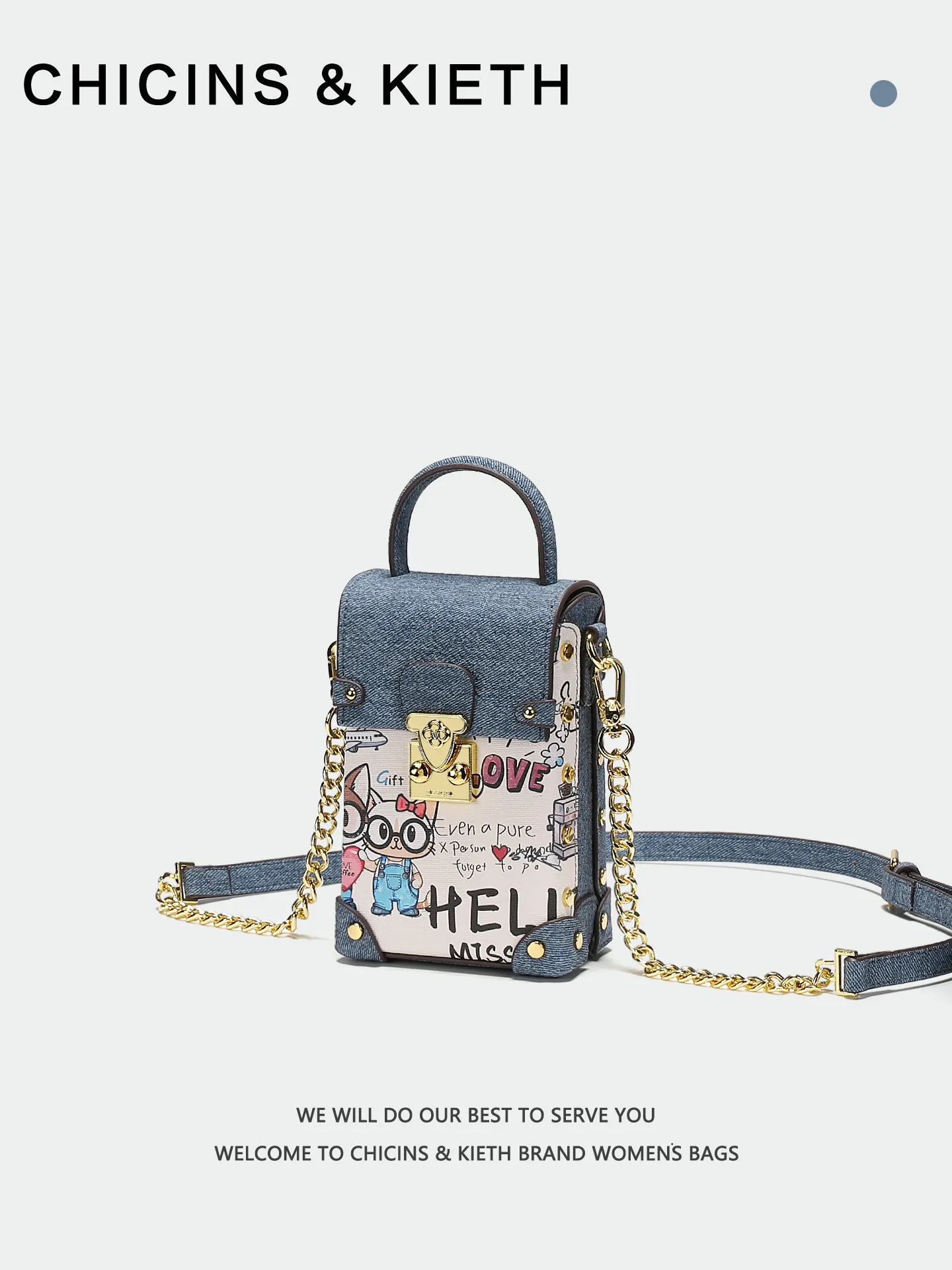 vintage-and-luxury-shoulder-mobile-phone-bag-with-cute-cartoon-graffiti-and-premium-chain-decoration-women-fashion-crossbody-bag