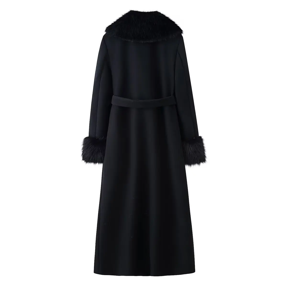 

Chic wool coat with plush collar & buttons. Timeless, versatile style to elevate your look.