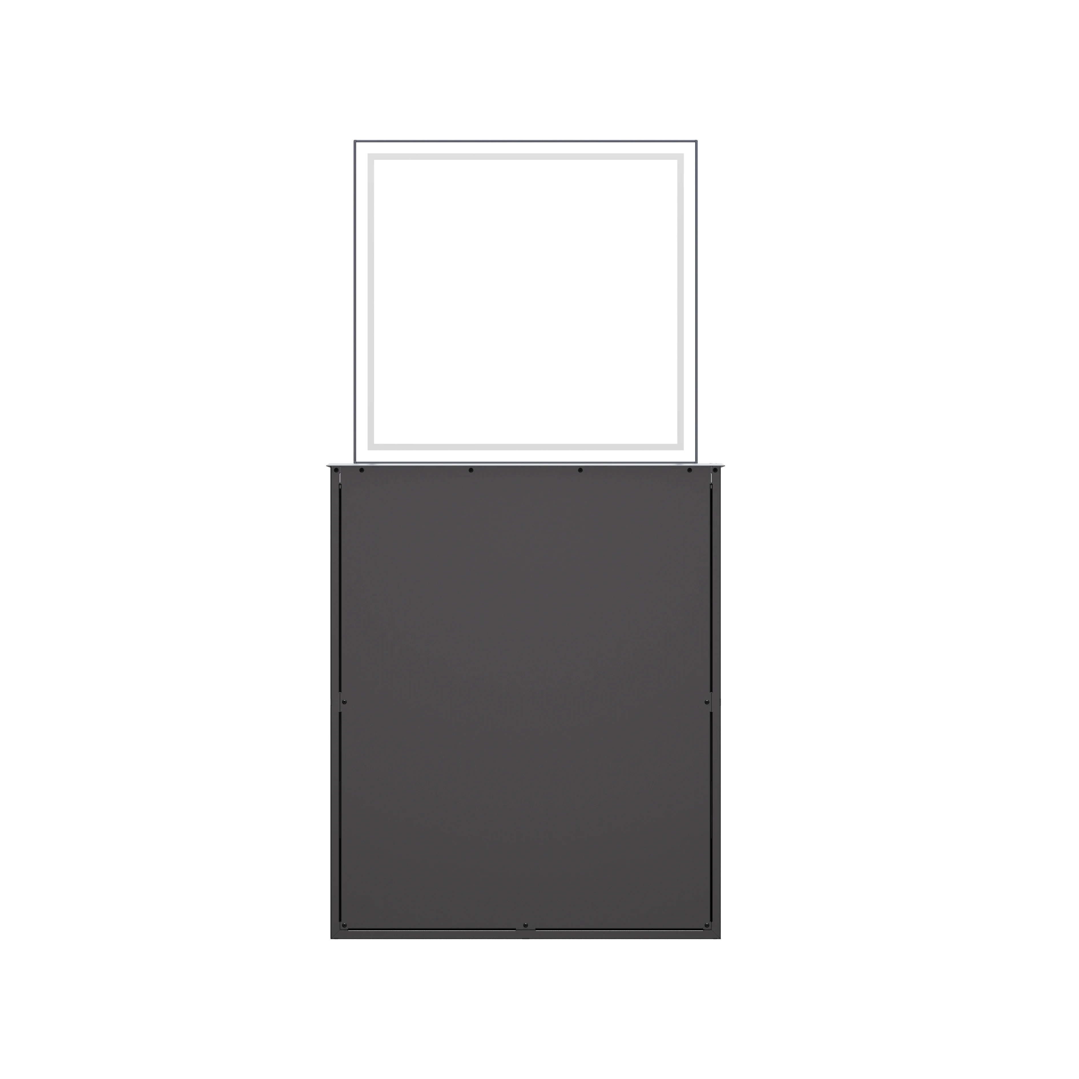 Minimalist Electric Lift Dressing Table With Hidden Mirror And LED Lighting