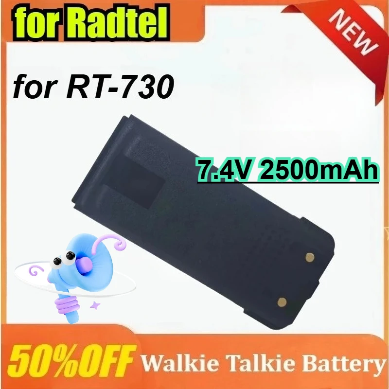 

New for Radtel RT-730 Two Way Ham Radio Walkie Talkie 7.4V 2500mAh Li-ion Battery with Type-C Charging Port