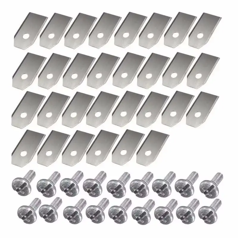 

30Pcs Grass Trimmer Blades For Husqvarna/Gardena/Yardforce Robotic Lawnmower Lawn Mower Replacement Cutter Blades Cutting Blade
