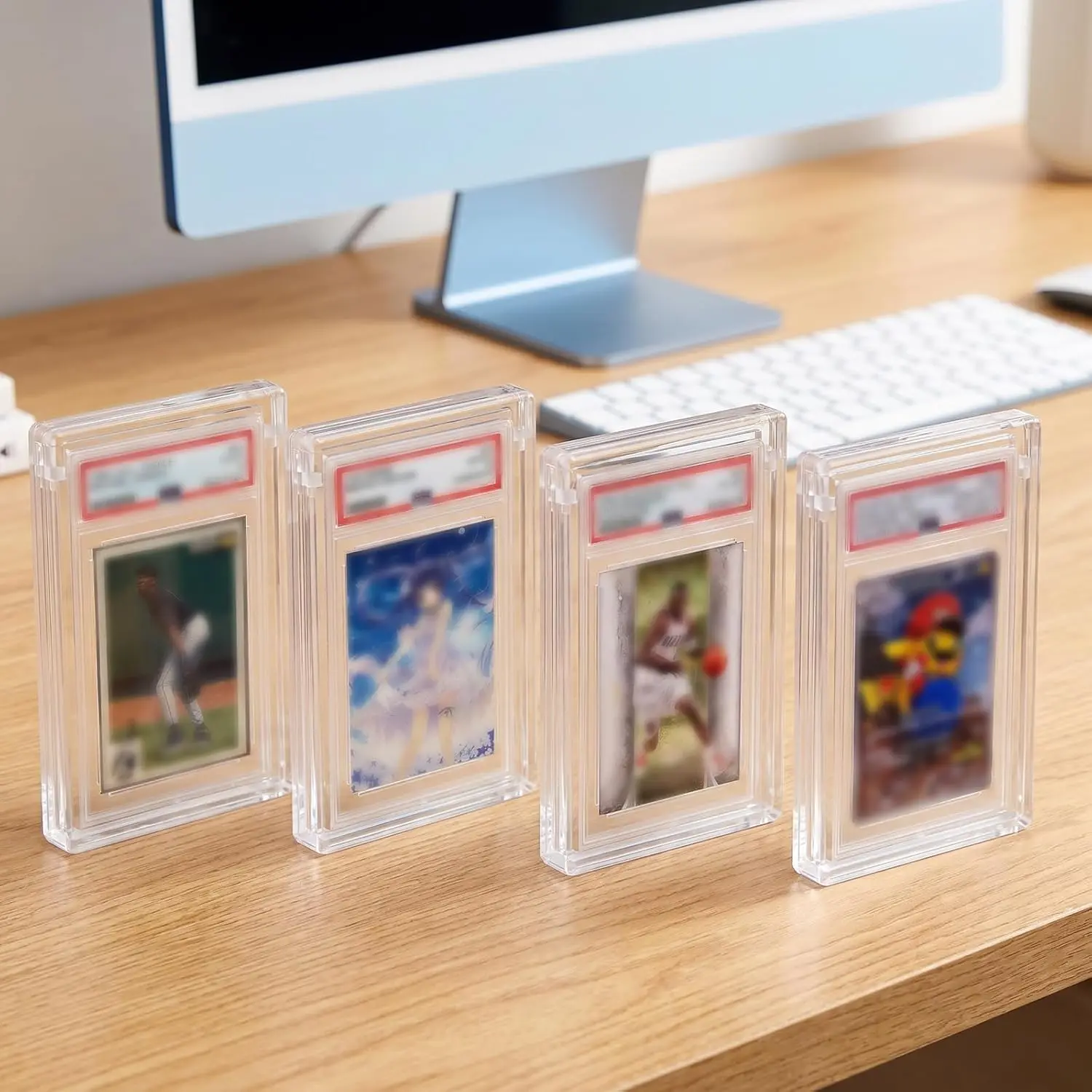 DCOLOR Magnet-Acryl-Sammelkarten-Schutzhülle für PS-A CGC BGS TCG Grading Card Slab Protector – Detail 5
