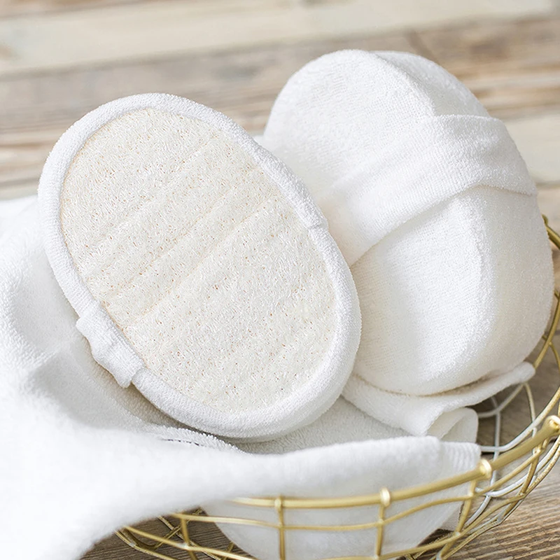 Esponja de Loofah Natural Unisex, Toalla de baño, toallita gruesa, ducha de baño, frotamiento, lavado, depurador corporal, cepillo de masaje saludable duradero