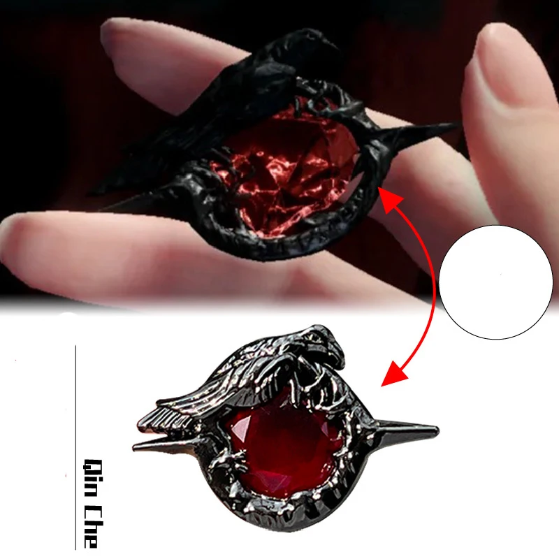 Love And Deepspace Sylus Crow Brooches Cosplay Caleb Rafayel Tinplate Laser Badges Halloween Party Props Fans Collection Gifts