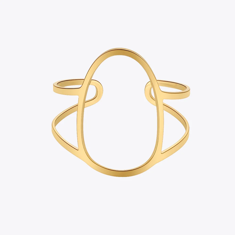 

ENFASHION New In Fingertip Ring Gold Color Nail Rings For Women Anillos Mujer Stainless Steel Fashion Jewelry Party R214172