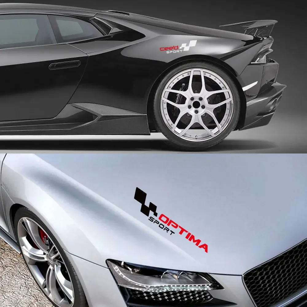 ملصقات رياضة سباق السيارات لكيا ، ريو بيكانتو ، سيد ، أوبتيما ، محرك الحصن ، غطاء صائق ، الديكور ، اكسسوارات ضبط السيارات #5