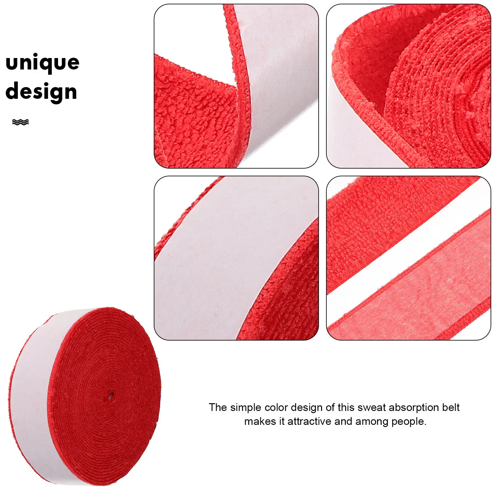 1 Roll Professional Grip Tape Sweatband Racket Protector Anti-Slip for Tennis Badminton Baseball Cloth Overgrip Tape