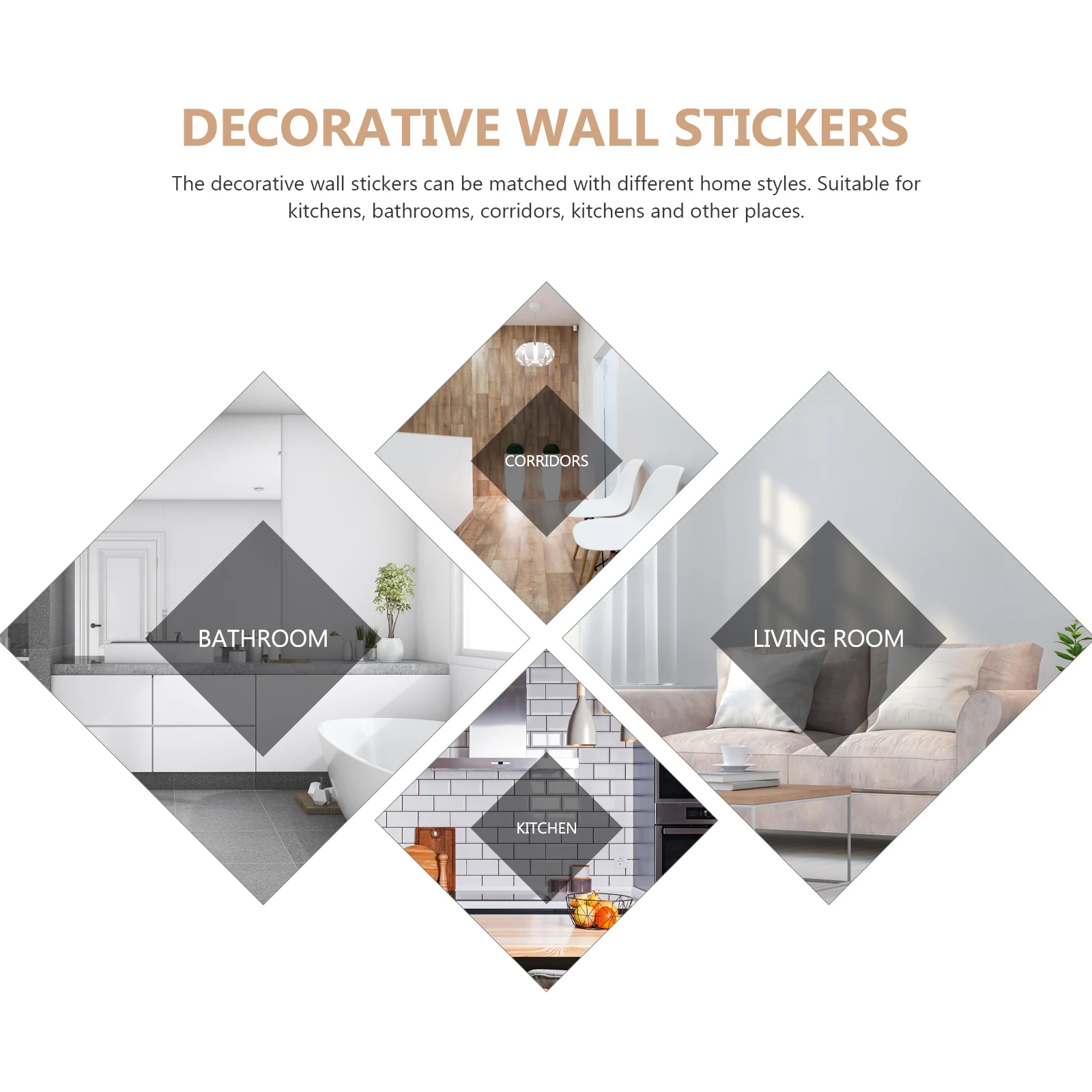 

12 Pcs Waterproof Sticker Home Decorative Wall Brick for Wallpaper Filling Self-Adhesive Removable