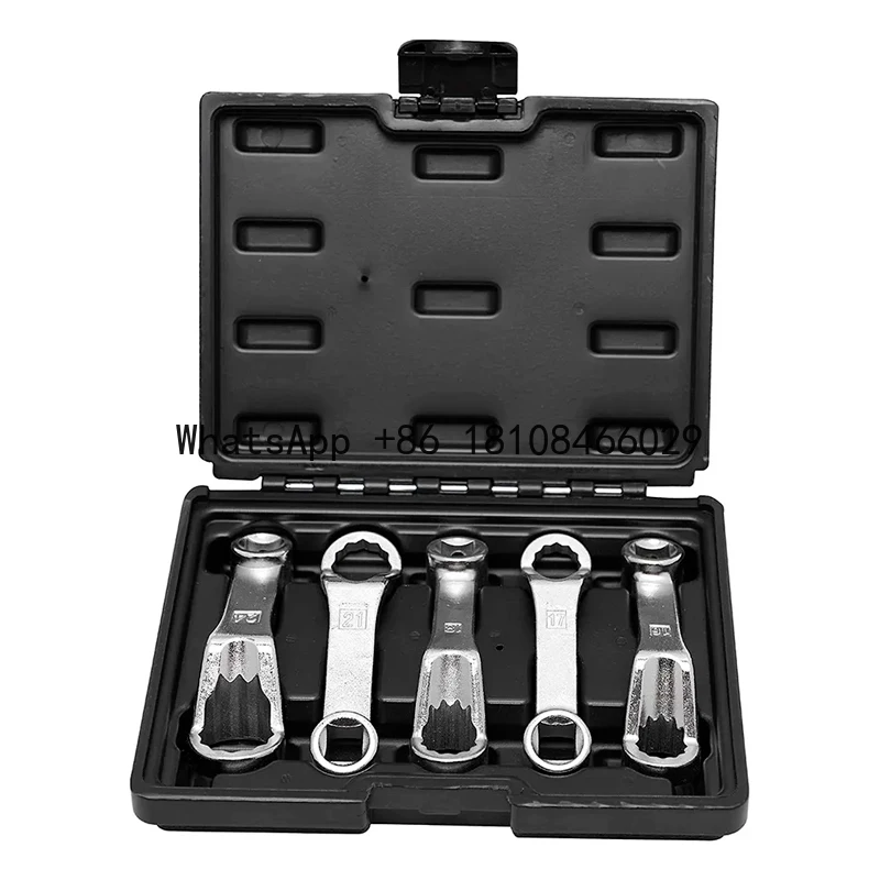 

Гнездо для крепления двигателя, задний ключ для регулировки развала, 16 мм, 17 мм, 18 мм, 21 мм, 24 мм, 5 шт., винтовой ключ для снятия масляного фильтра, комплект для Benz