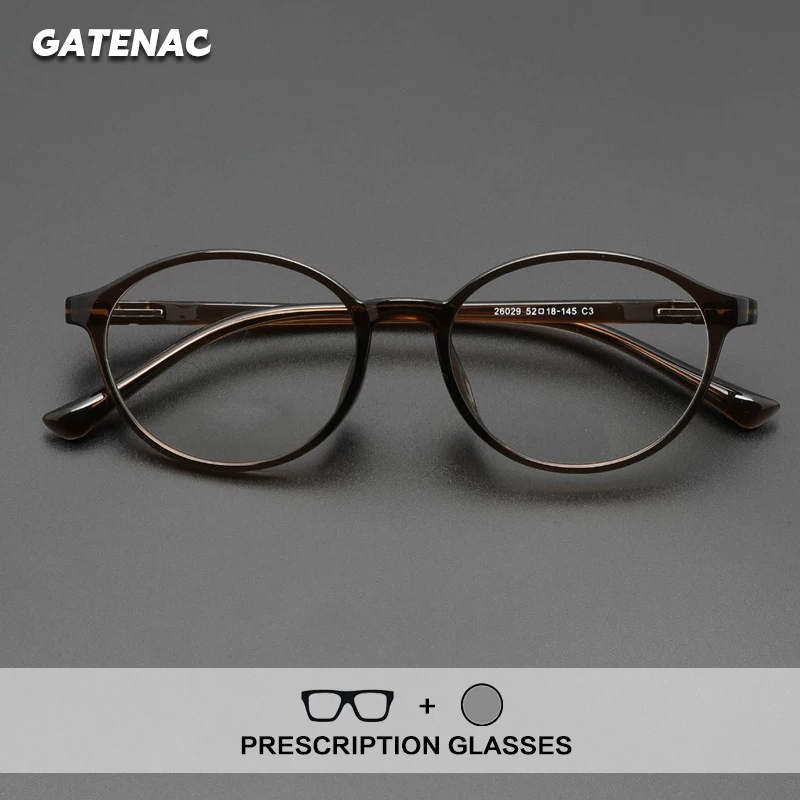 Gatenac – lunettes de lecture pour femmes, rondes, progressives, photochromiques, anti-lumière bleue, lunettes de prescription pour myopie