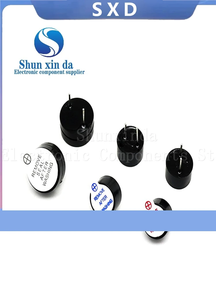 10 SZT./Lot 12095 3V 5V 12V Aktywny Brzęczyk Magnetyczny Długi Ciągły Dźwięk Sygnałowy 12*9.5mm