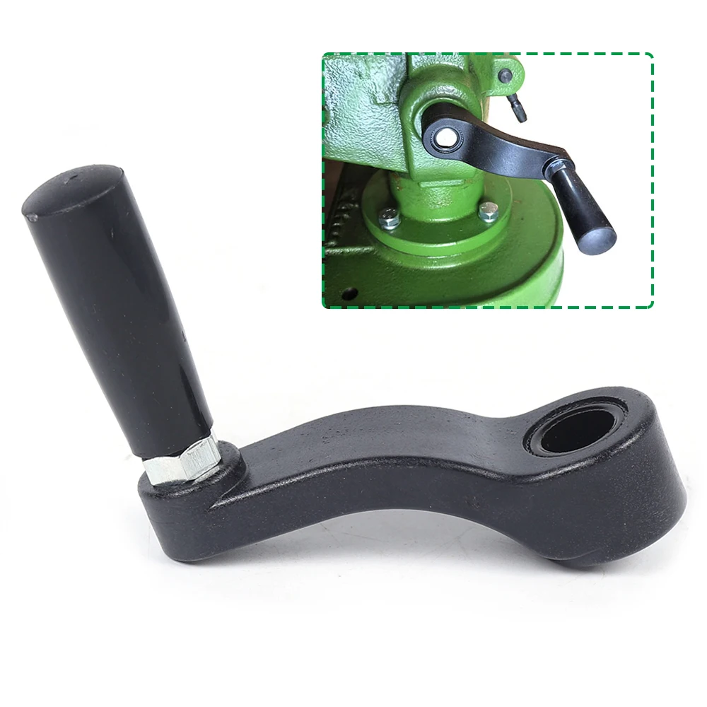 Crank Handle(Black)—Replacement for Workbench Lifting, Smooth Surface Classic Design(Match Most Machines) Labor-Saving Operation