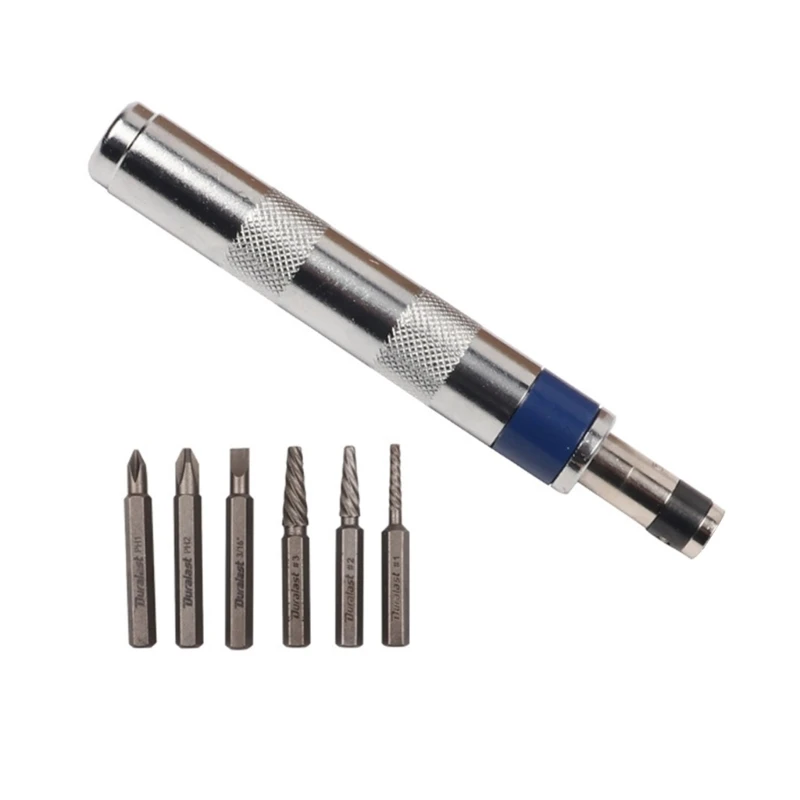 

Versatile 1/4" Impact Driver Set with 6 Different Attachments, Easy to Use Dropship