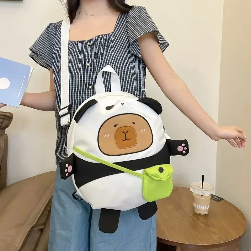 Capibala Plush Capybara Shoulder Ugly Cute Shoulder Bags Cute Doll Bag Water Guinea Pig Bag Student Bag Cartoon Fashion Toy New